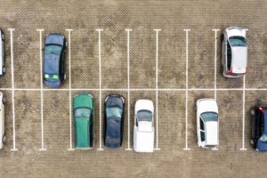 parking lot aerial view