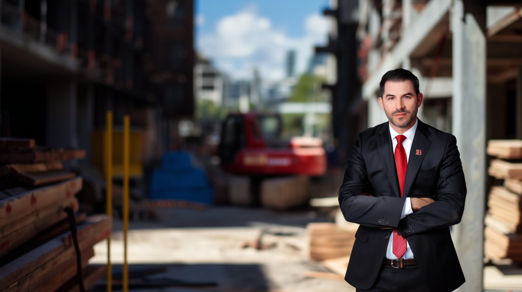 Seth Bader at a Construction Site